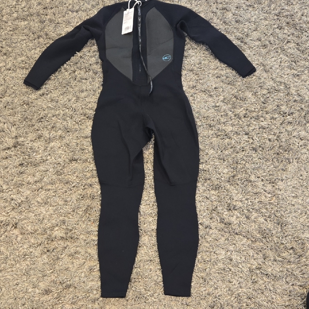 O'Neill Womens Black and Grey Reactor-2 Back Zip Wetsuit